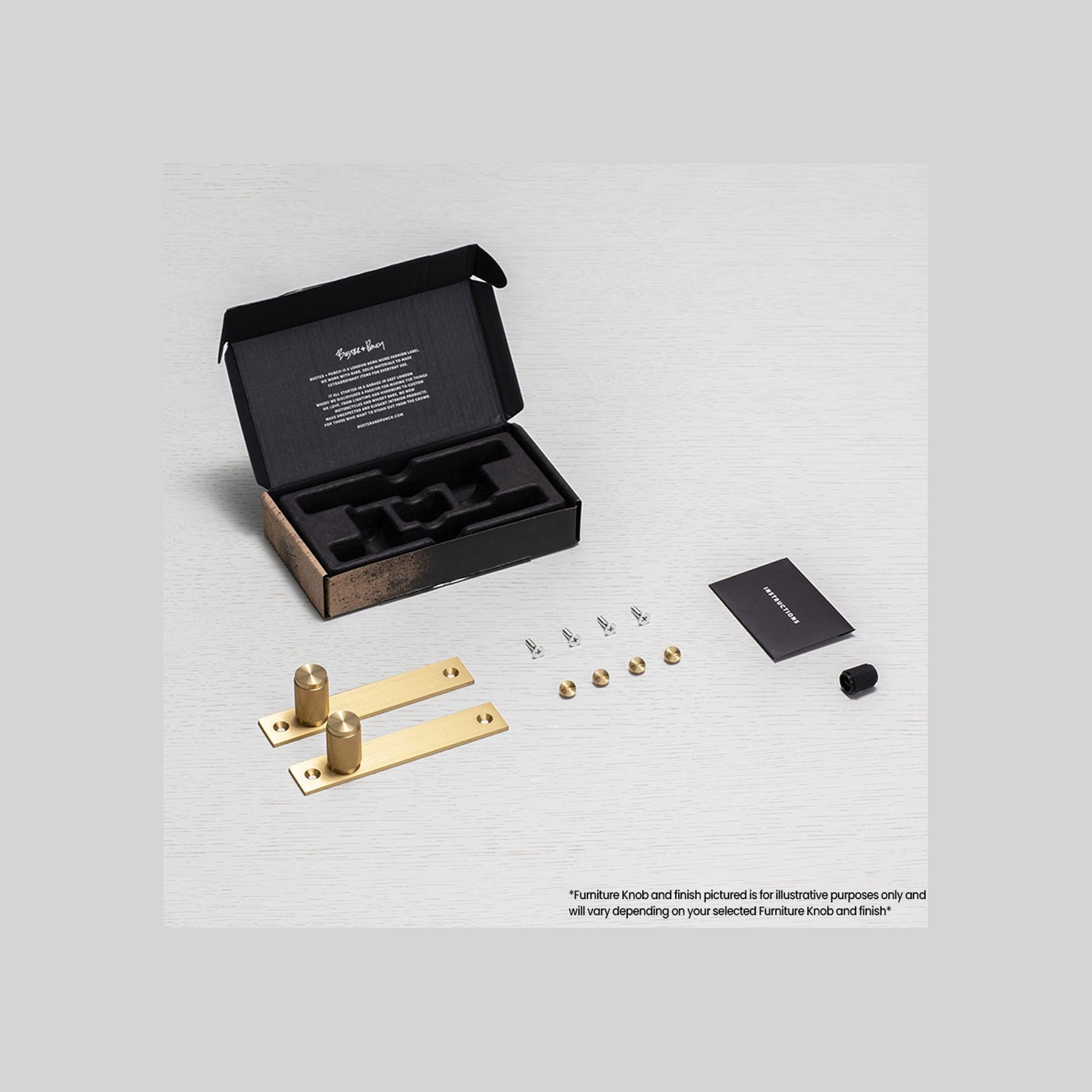 Buster and Punch Cross Furniture Knob Set Plate gallery detail image