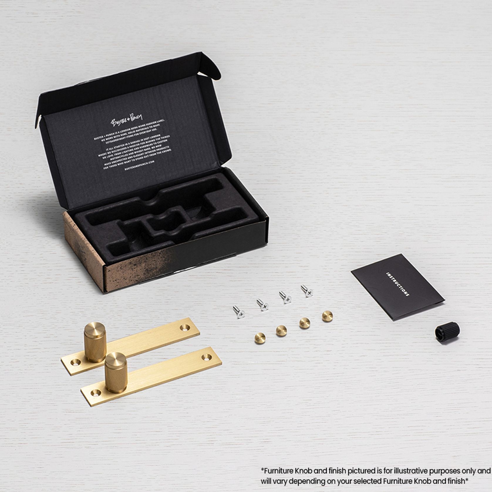 Buster and Punch Cross Furniture Knob Set Plate gallery detail image