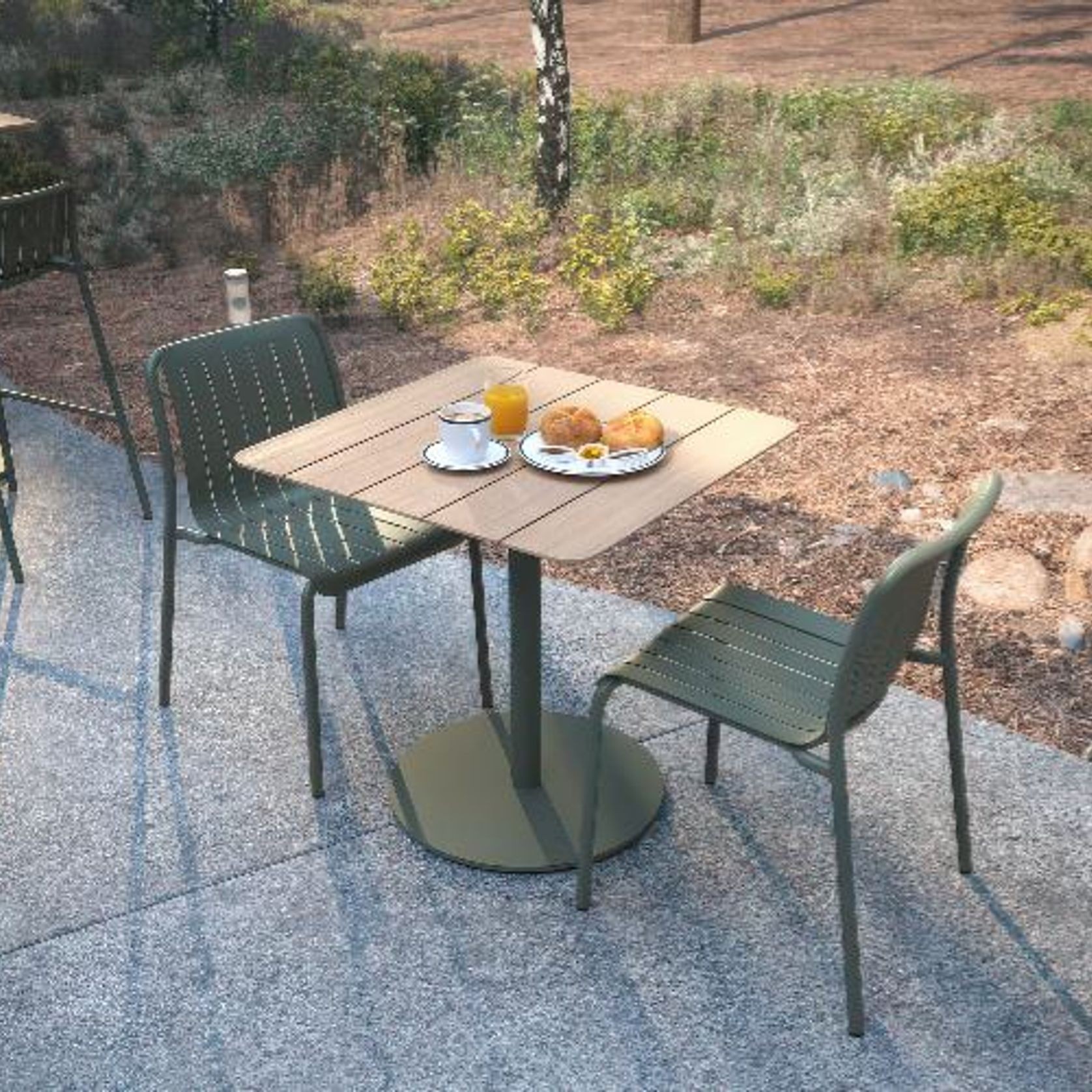 Roku Outdoor Cafe Teak Table gallery detail image