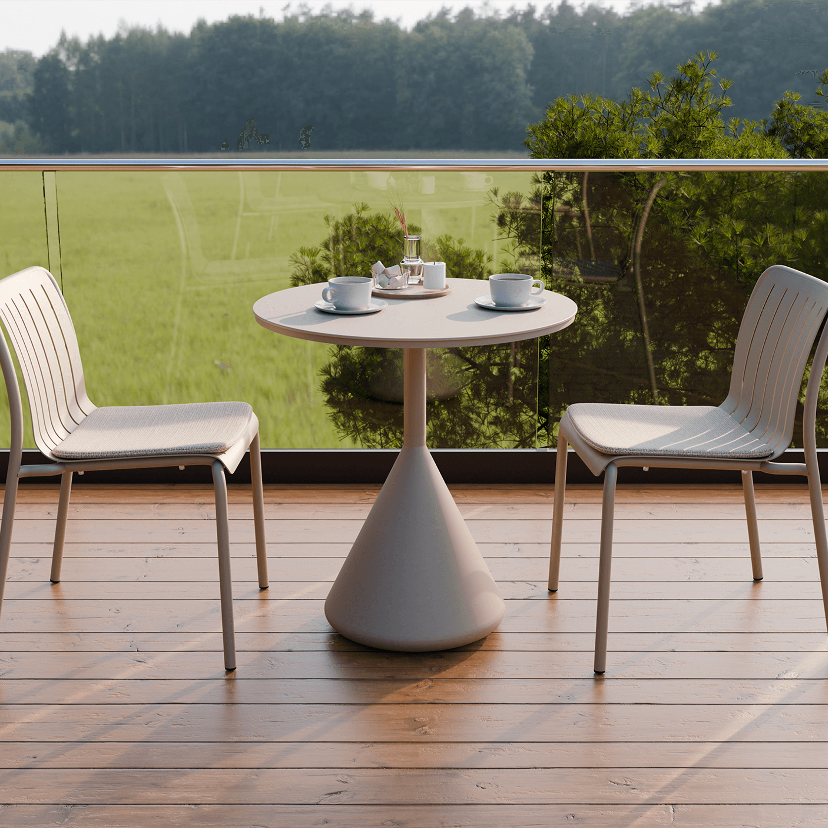 Kora Cafe Table Aluminium  - Outdoor gallery detail image