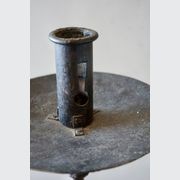 Large Antique Italian Wrought-Iron Candlesticks (Pair) gallery detail image