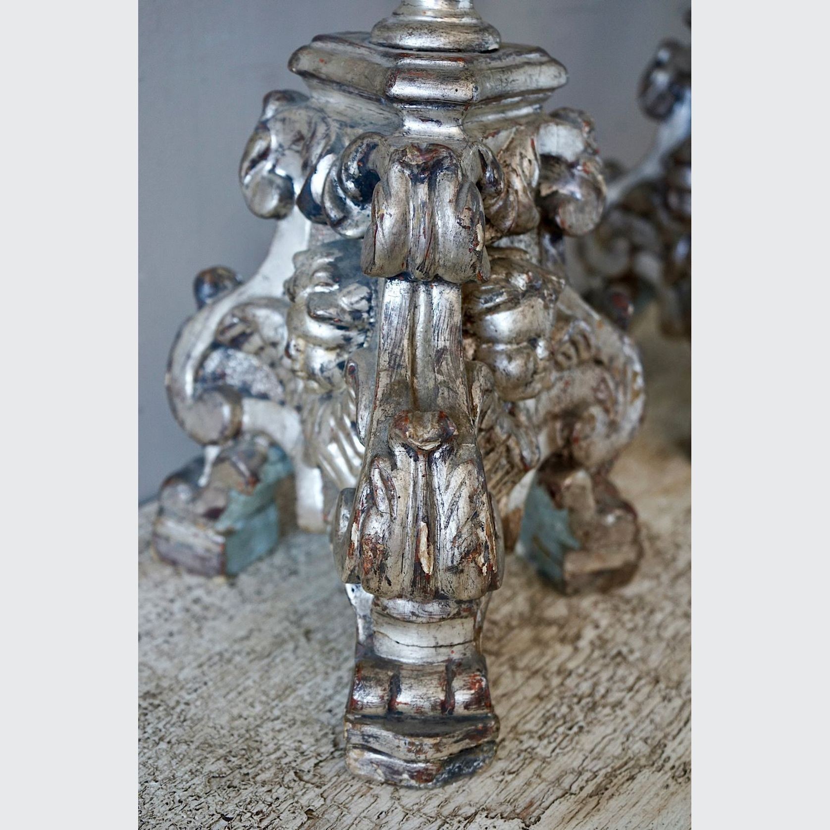 Antique Italian Torchere Candlesticks gallery detail image