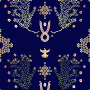 Emerald Garden Axminster Roll Carpet by Miranda Brown gallery detail image