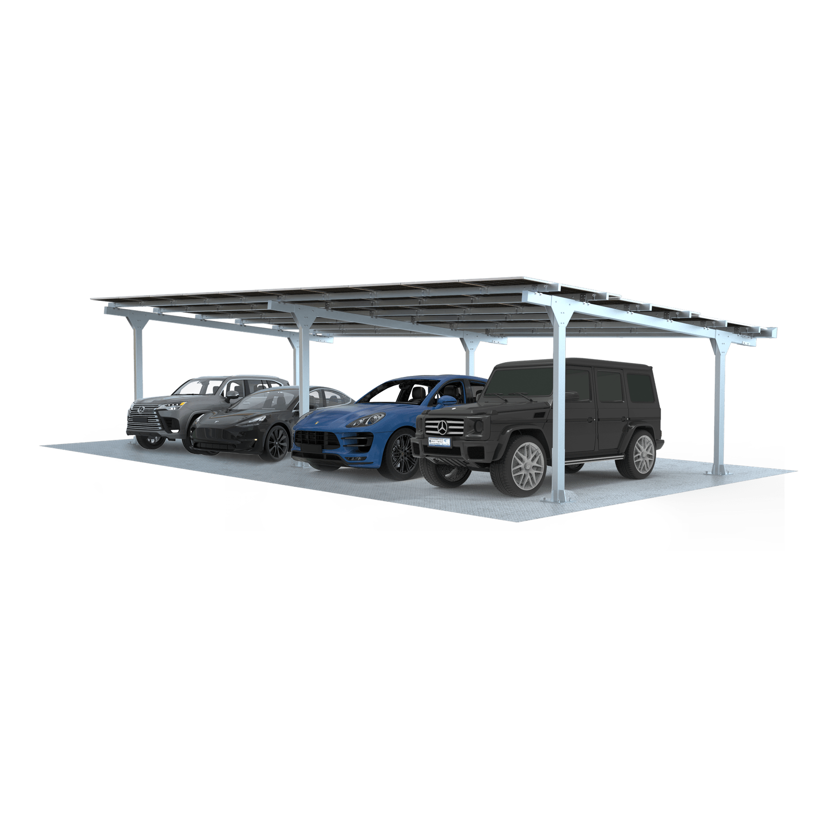 Modular Light Steel Commercial Solar Carport gallery detail image