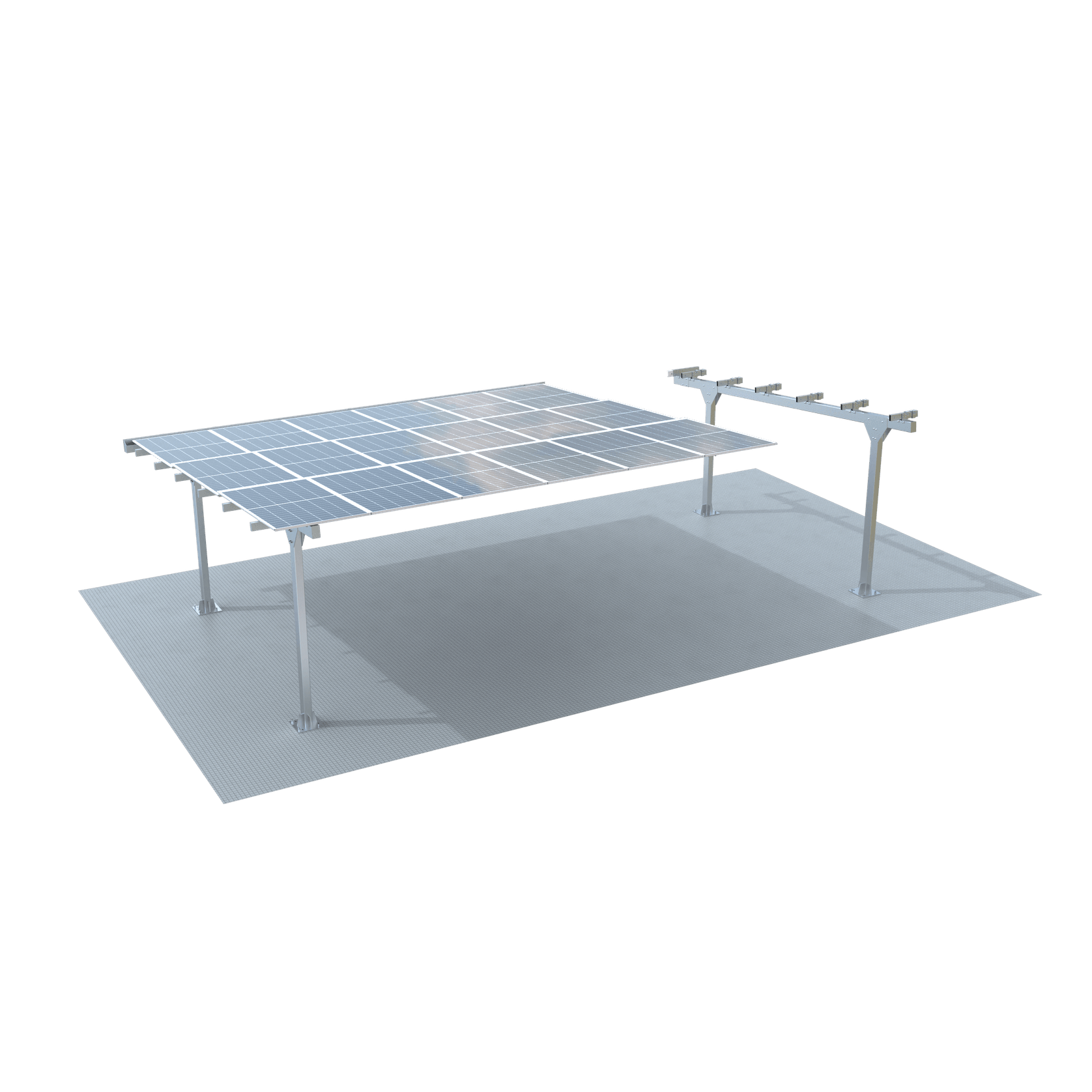 Modular Light Steel Commercial Solar Carport gallery detail image