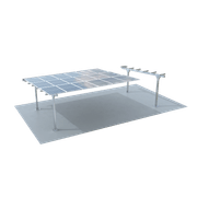 Modular Light Steel Commercial Solar Carport gallery detail image