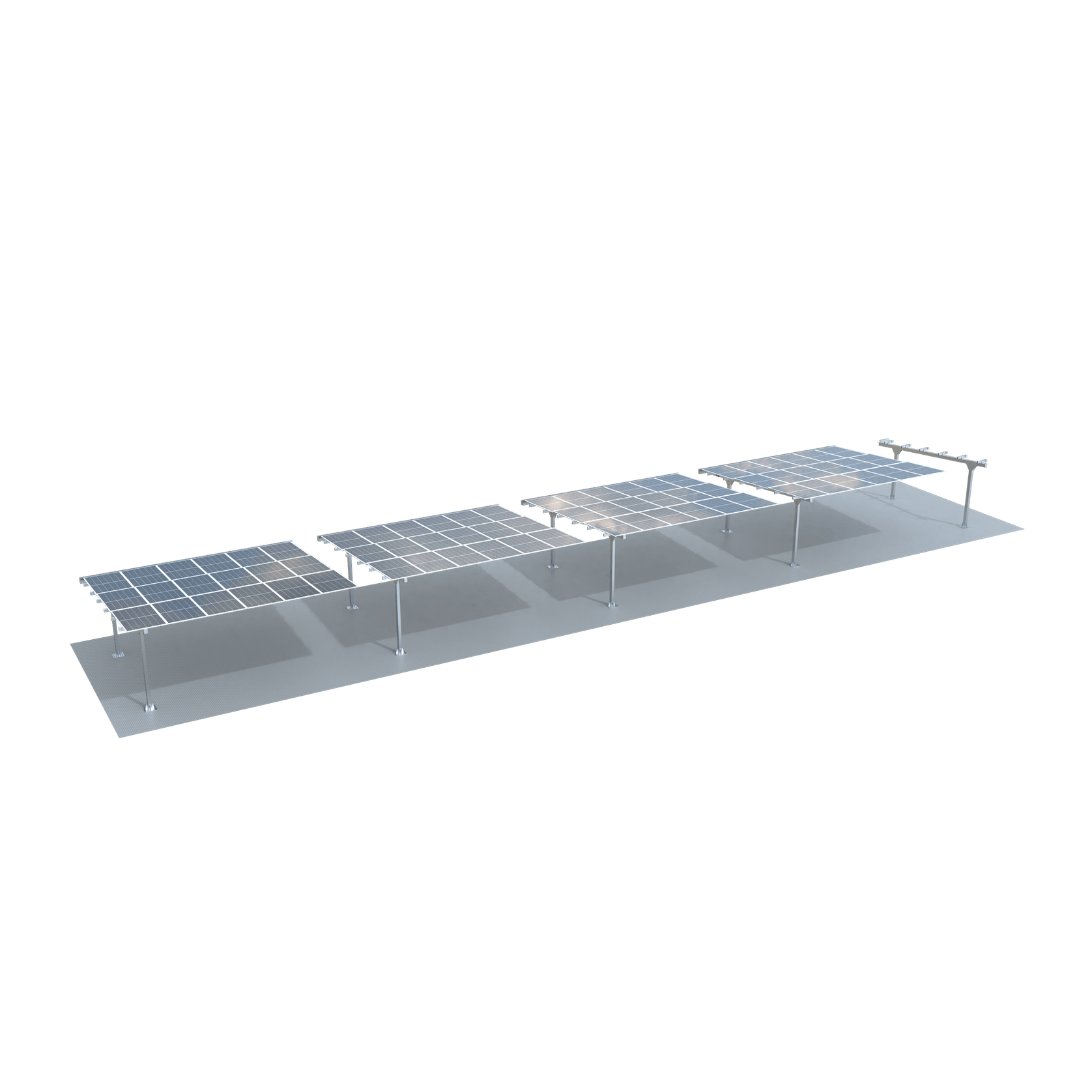 Modular Light Steel Commercial Solar Carport gallery detail image