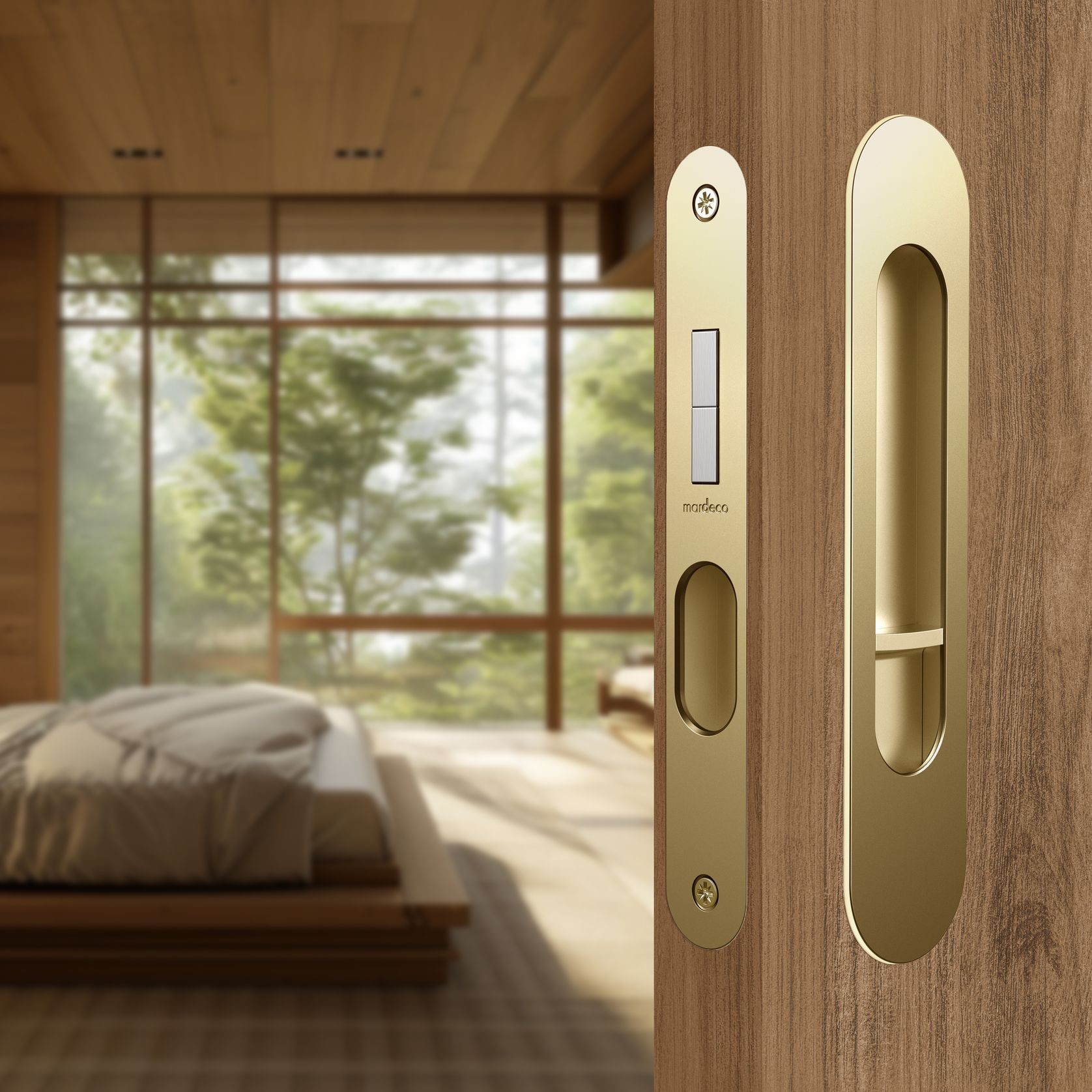 Oval M-Series 9004 Flush Pull Privacy Set gallery detail image