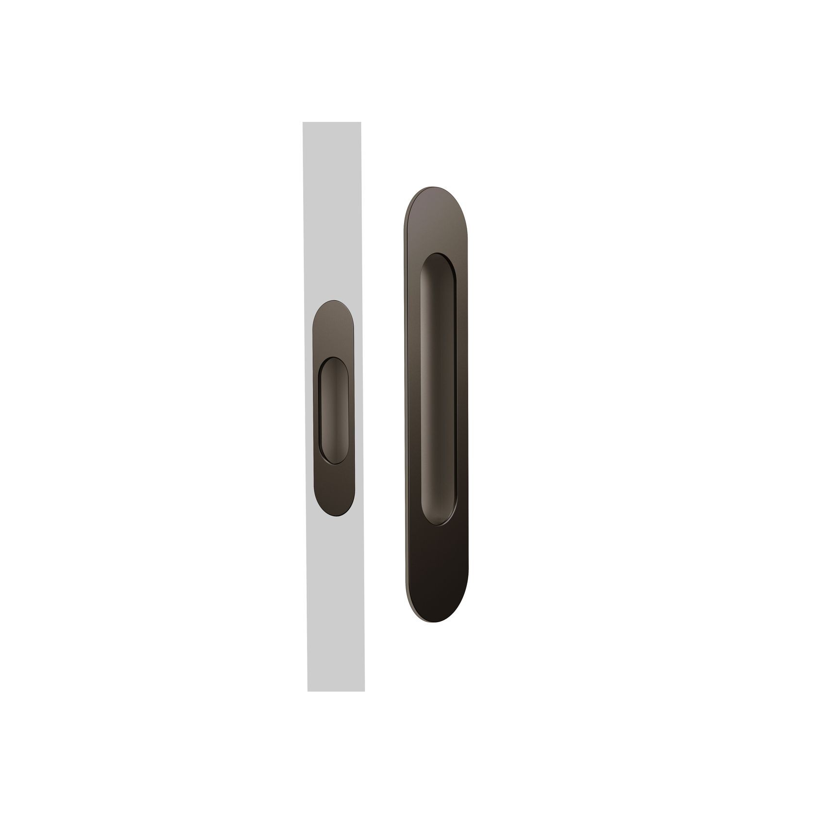 Mardeco Oval M-Series 9008 Flush Pull Set gallery detail image