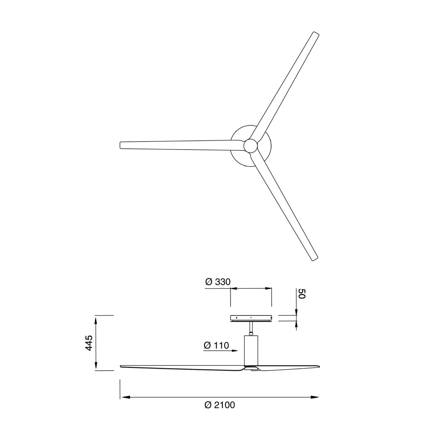ARC Ceiling Fan by CEA gallery detail image