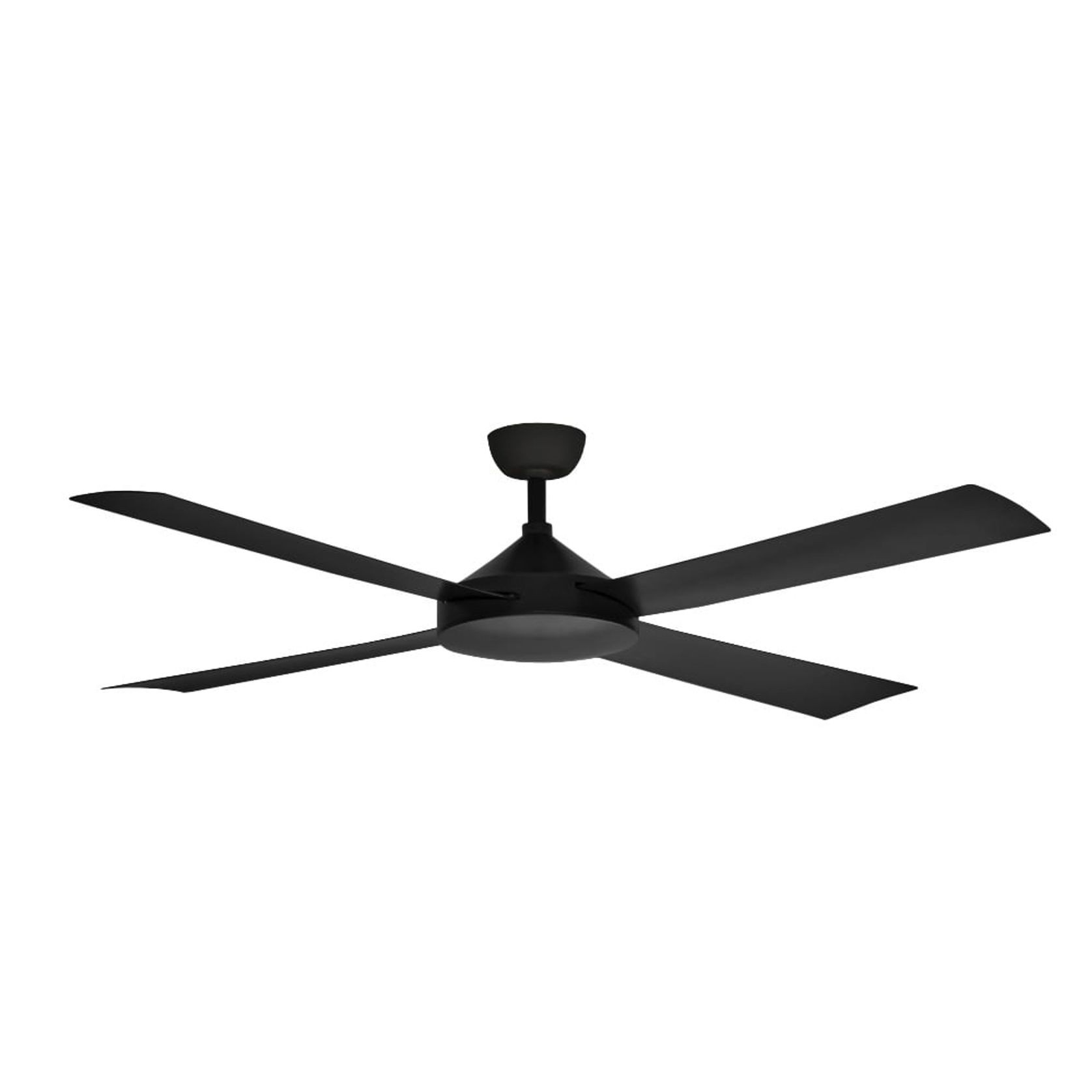 Contemporary Milano Matt Black (4 Blade) AC Motor Fan gallery detail image
