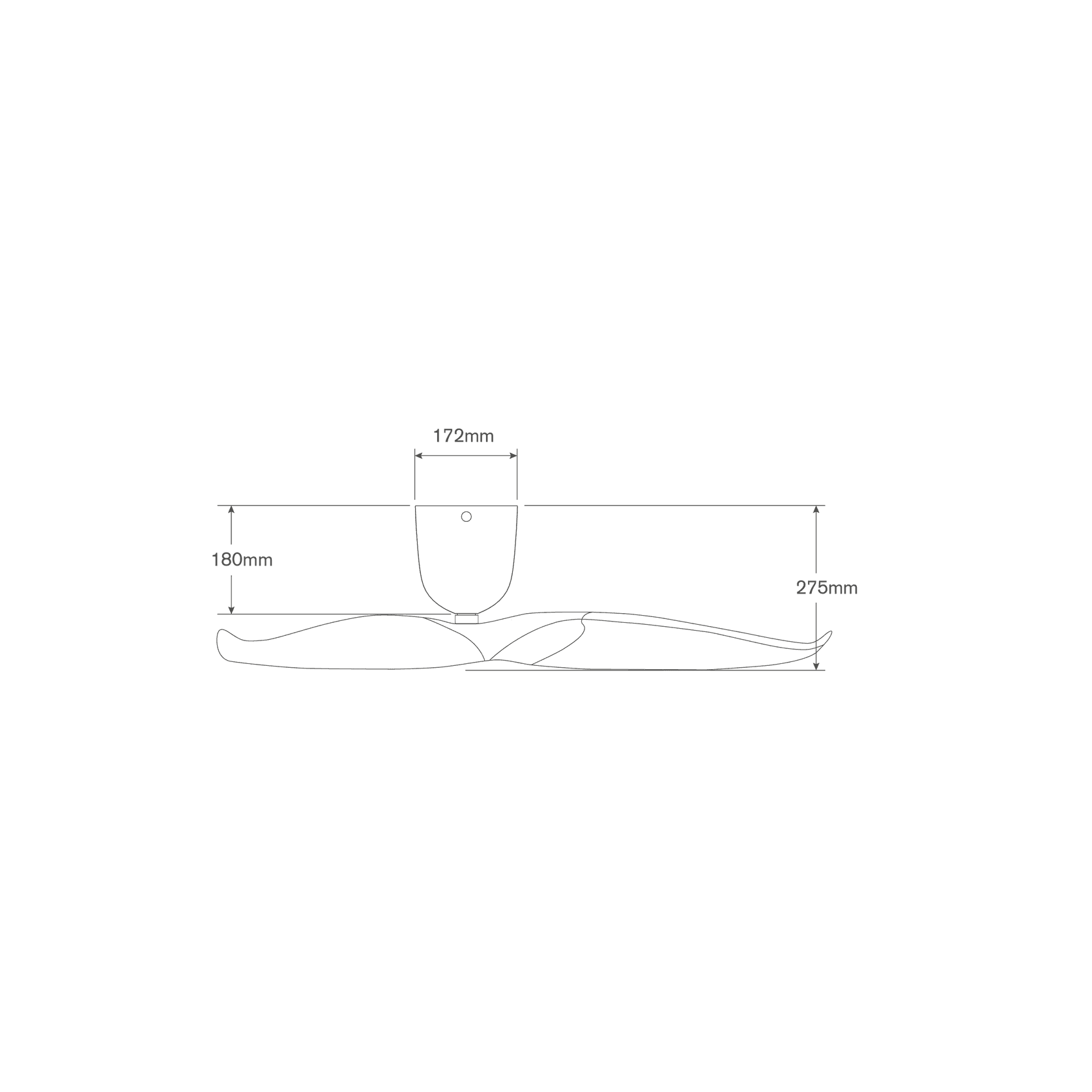 Aeratron AE2+ Ceiling Fan - Black gallery detail image