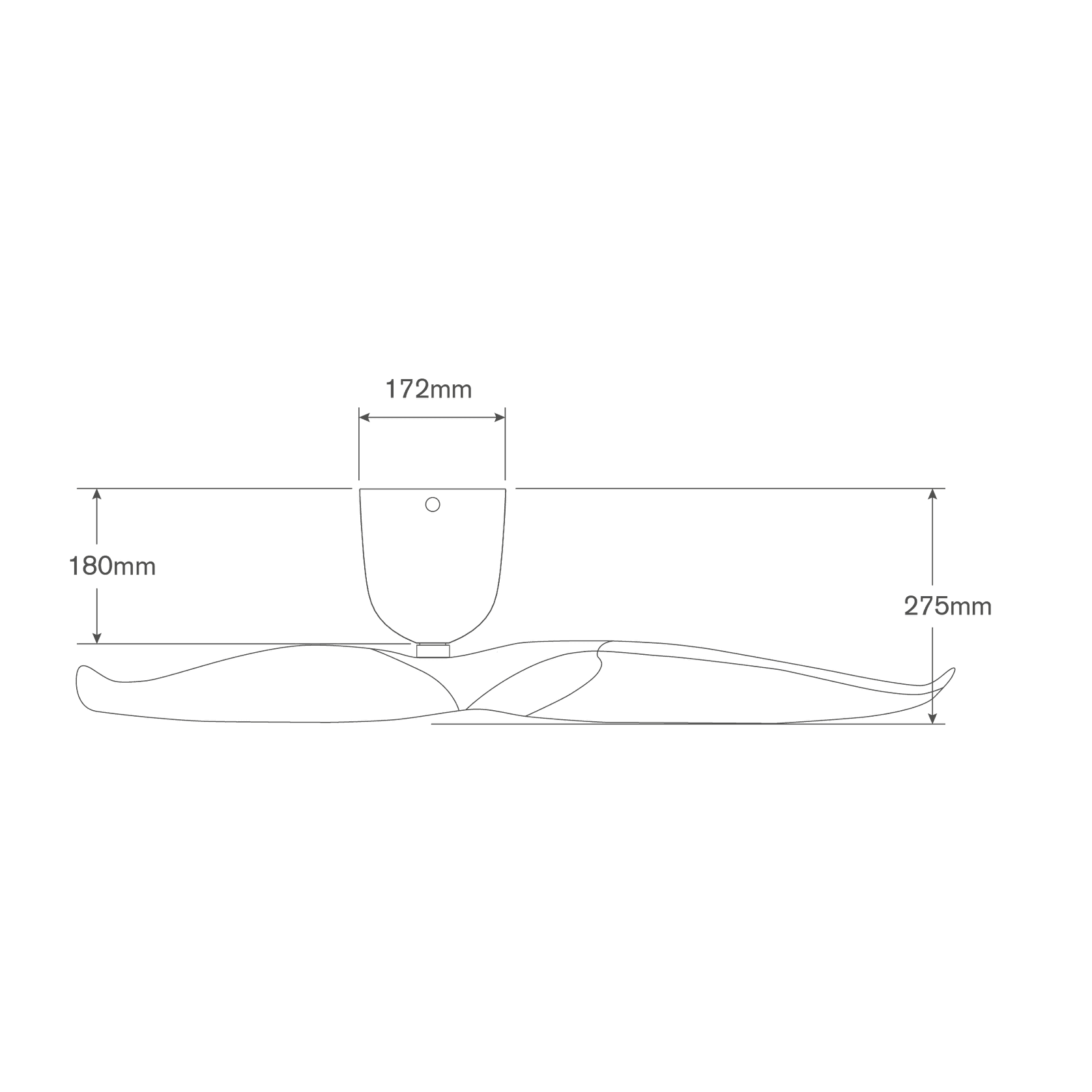 Aeratron AE2+ Ceiling Fan - Black/Light Timber Finish gallery detail image