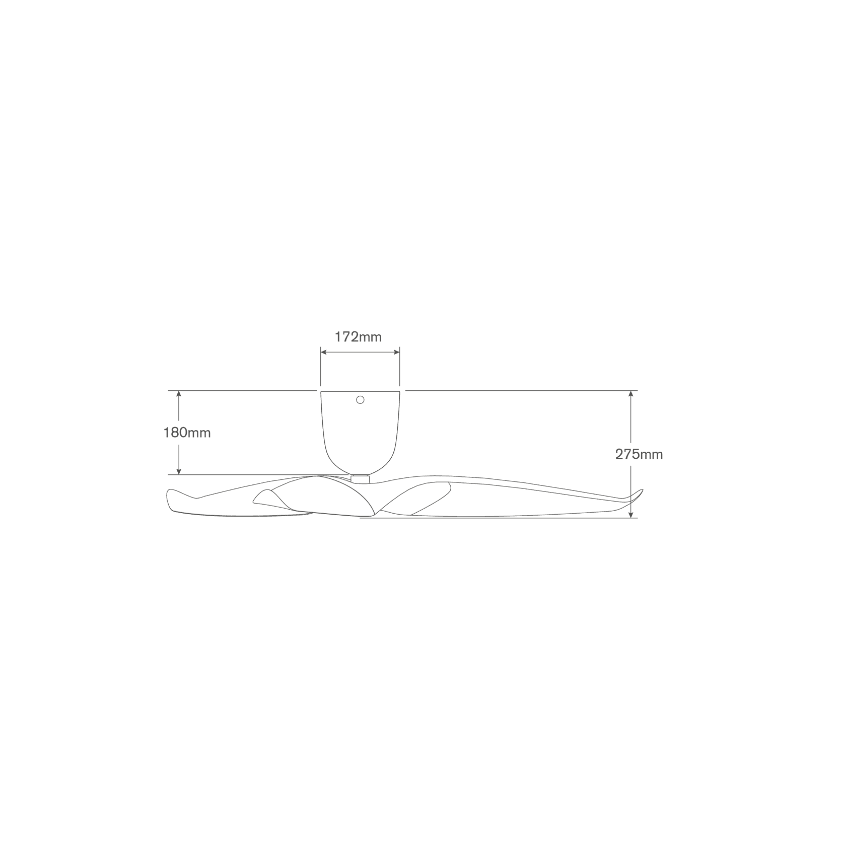 Aeratron AE3+ Ceiling Fan - Black gallery detail image