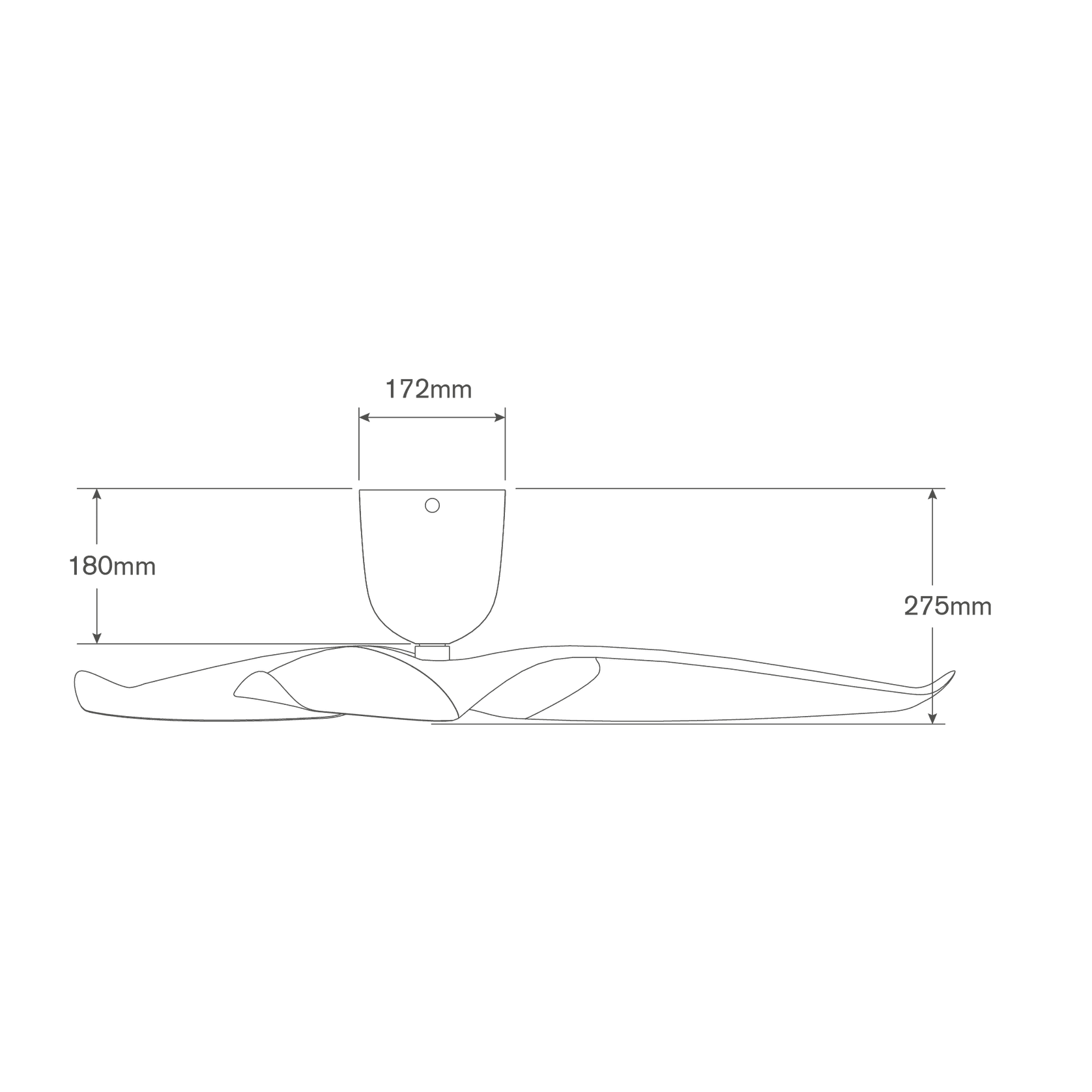 Aeratron AE3+ Ceiling Fan - Black/Light Timber Finish gallery detail image