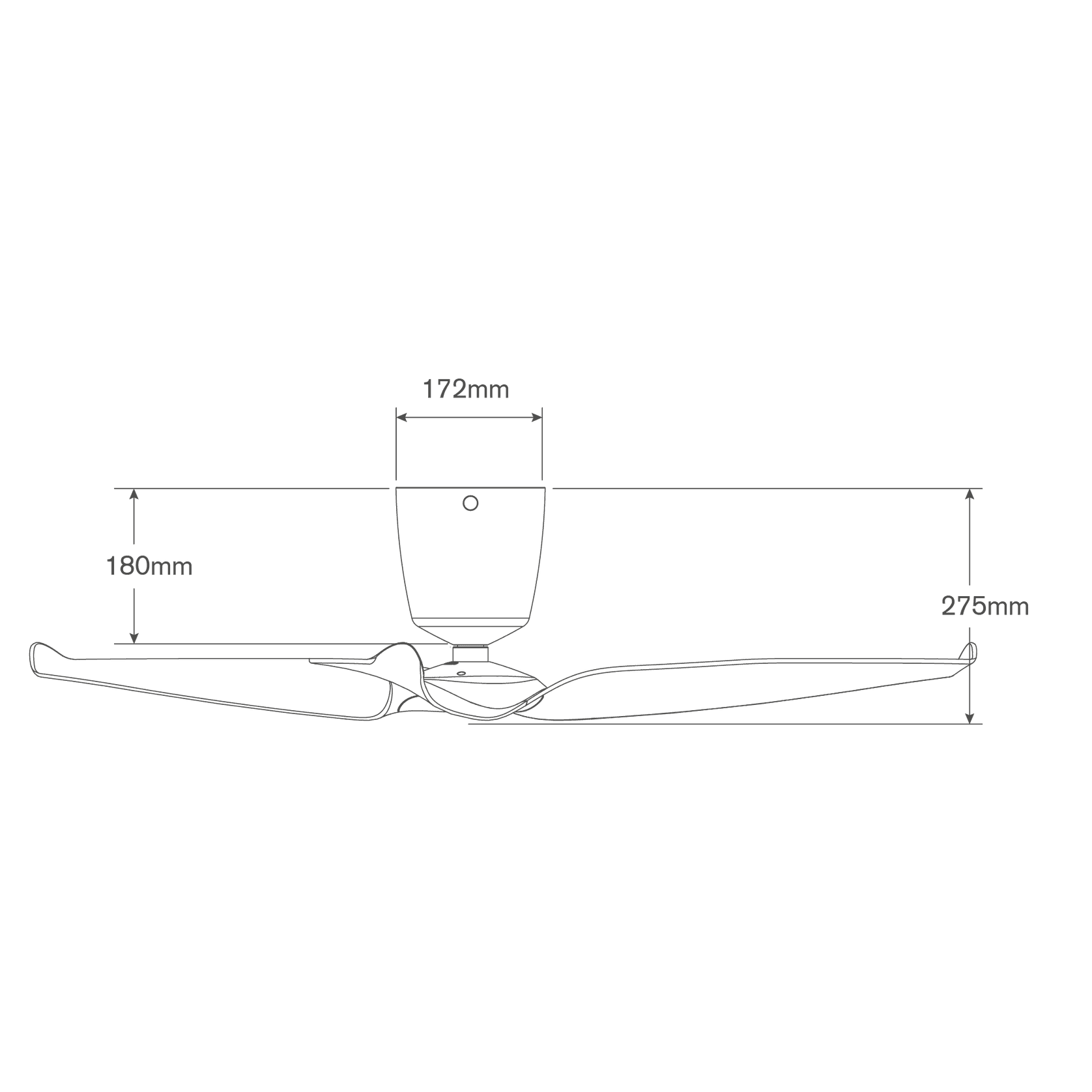 Aeratron FR Ceiling Fan - Black/Light Timber Finish gallery detail image