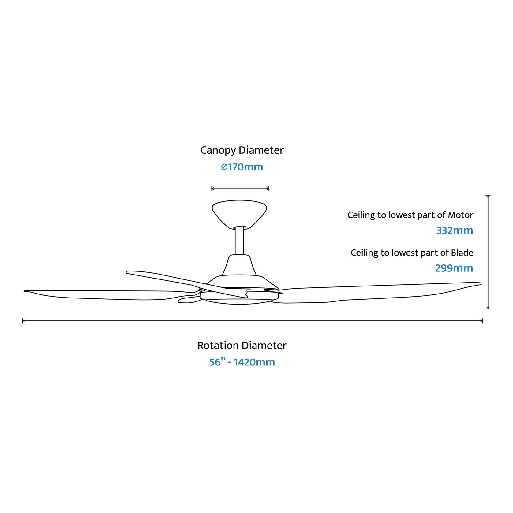 Storm 5-Blade Indoor/Outdoor Ceiling Fan gallery detail image