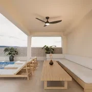 Sora Indoor/Outdoor Quick-Install 3-Blade Ceiling Fan gallery detail image