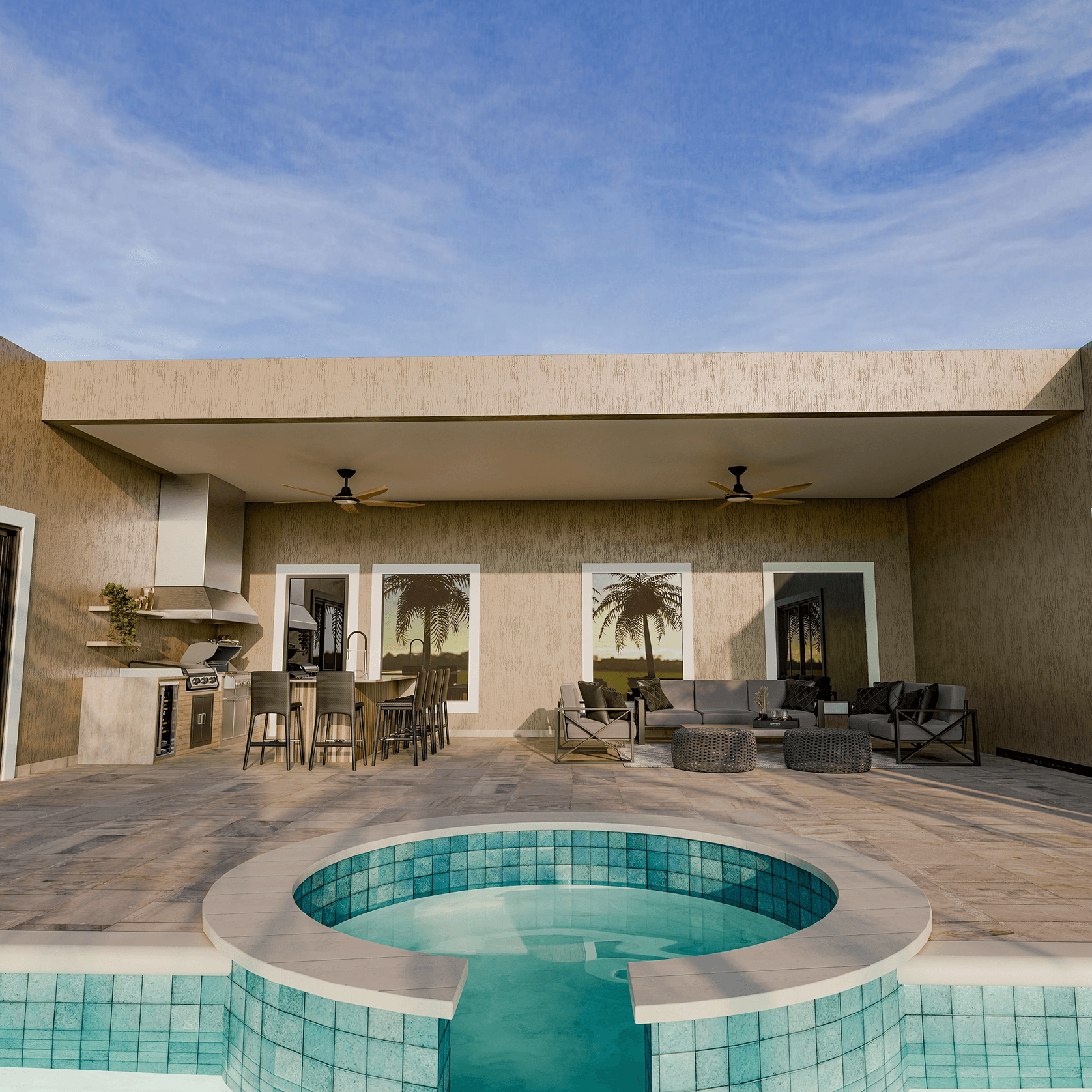 Storm 5-Blade Indoor/Outdoor Ceiling Fan gallery detail image