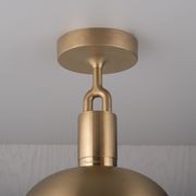 Shade Forked Globe Ceiling Light | Smoked gallery detail image
