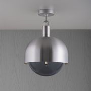 Shade Forked Globe Ceiling Light | Smoked gallery detail image