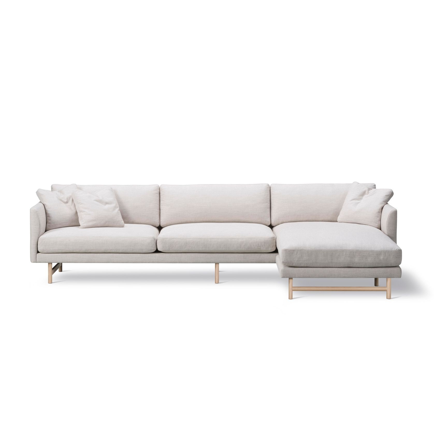 Calmo 3-seater Chaise 95 Wood by Fredericia gallery detail image