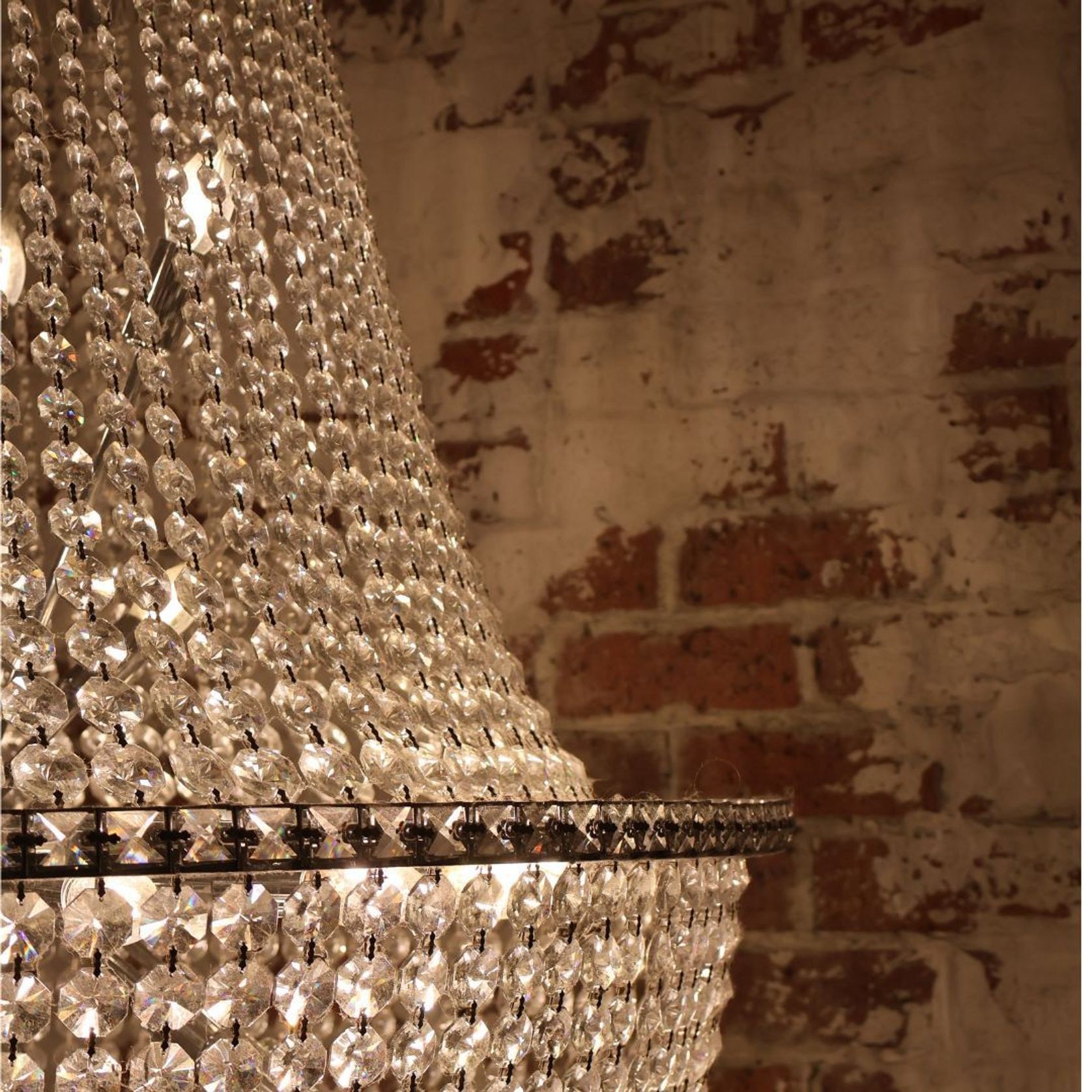 Empress Crystal Basket Chandelier - Chrome - 45 Light gallery detail image