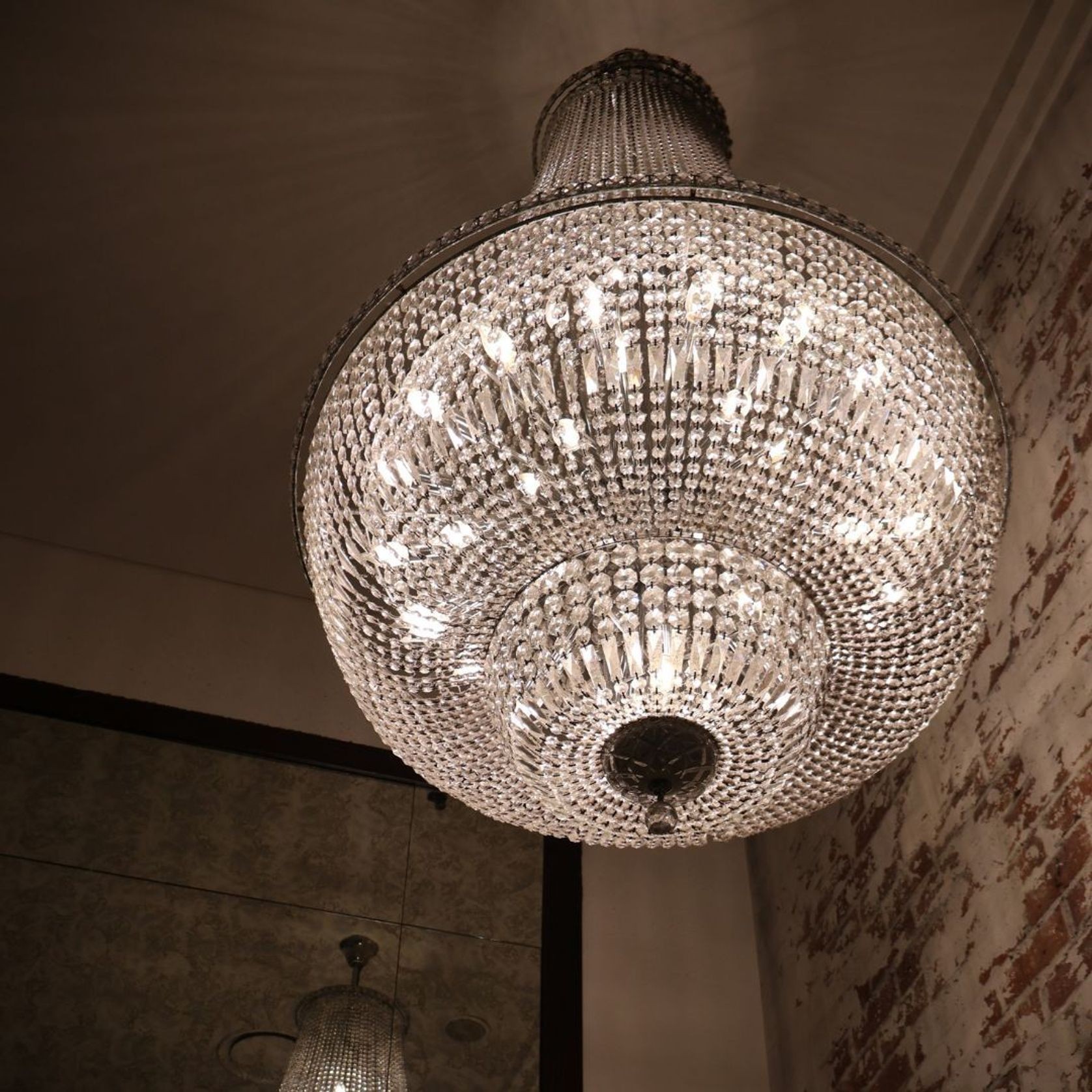 Empress Crystal Basket Chandelier - Chrome - 45 Light gallery detail image