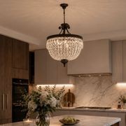 Florence Basket Chandelier - Flemish Brass Finish- W:50cm gallery detail image