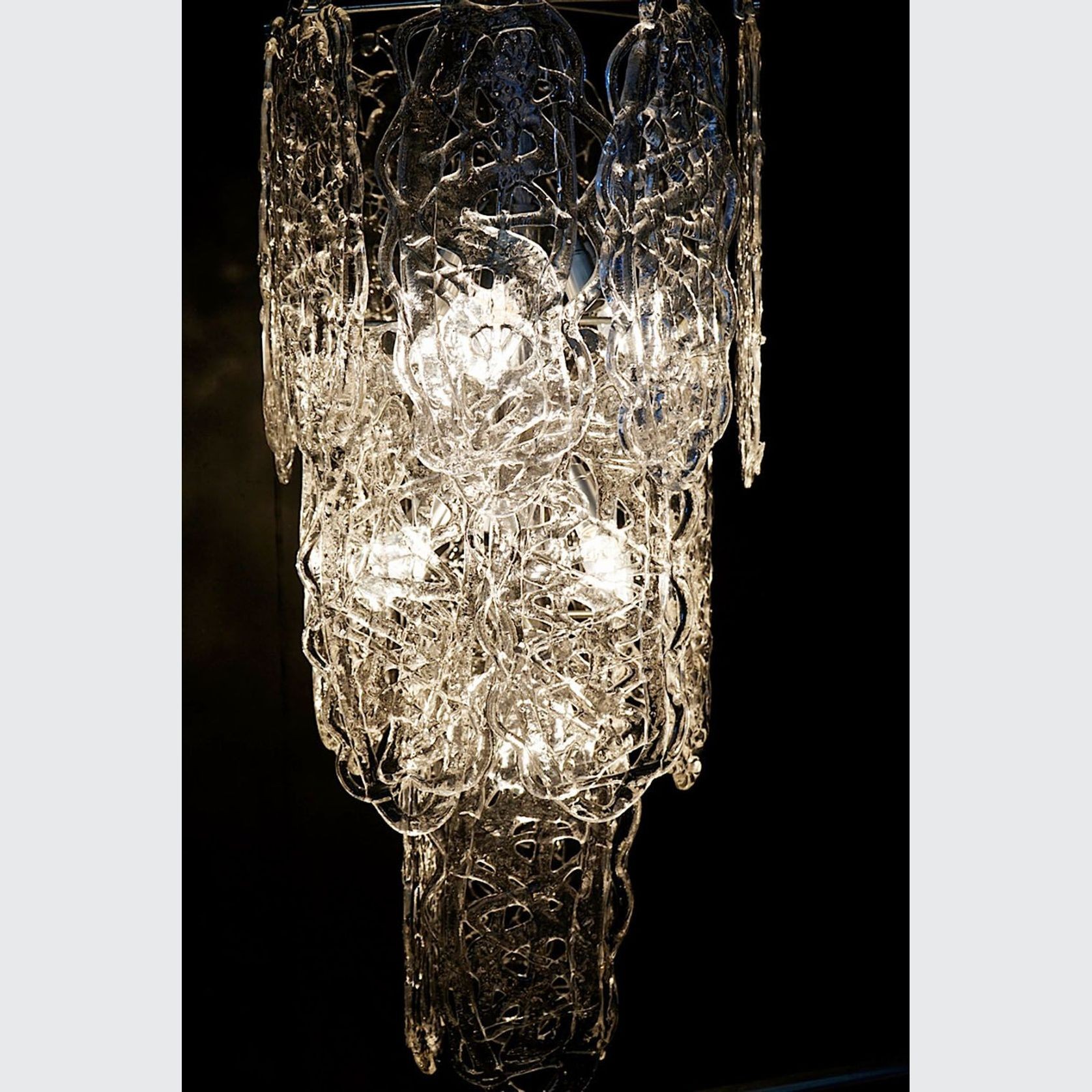 Mid-Century Murano Cascade Chandelier gallery detail image