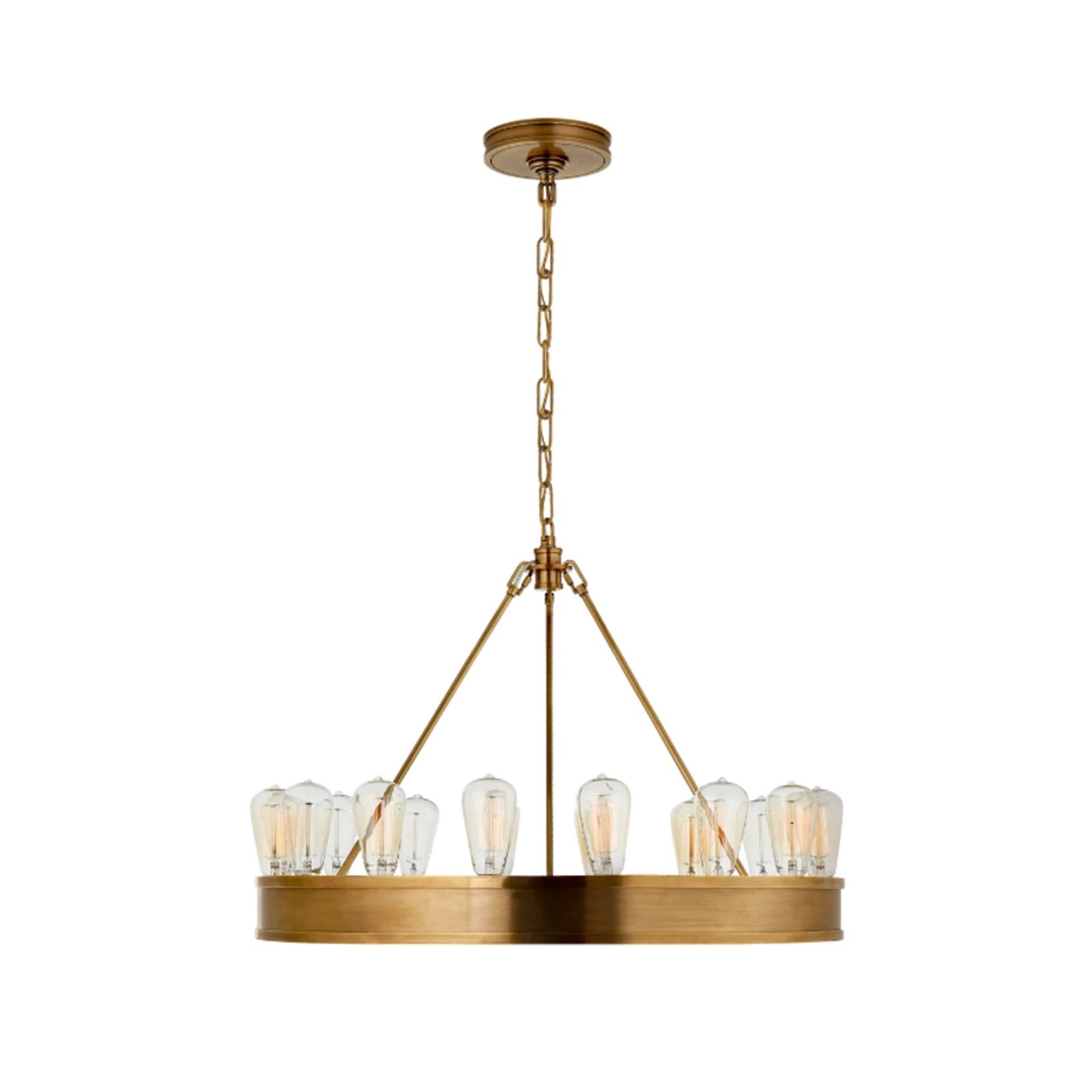 Roark 30″ Modular Ring Chandelier – Brass gallery detail image