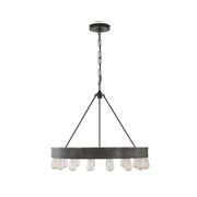 Roark 30″ Modular Ring Chandelier – Iron gallery detail image