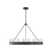 Roark 40″ Modular Ring Chandelier – Iron gallery detail image