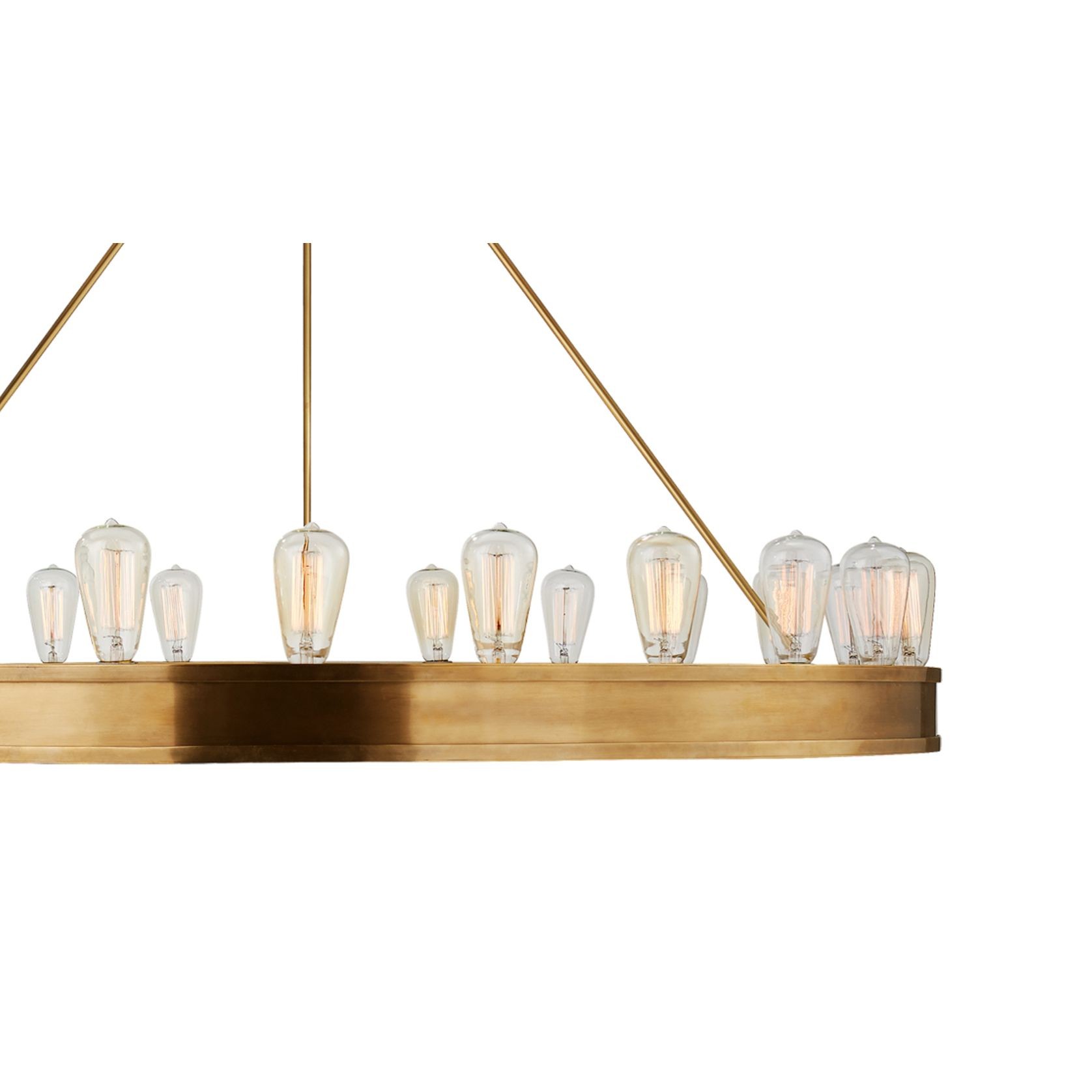 Roark 50″ Modular Ring Chandelier – Brass gallery detail image