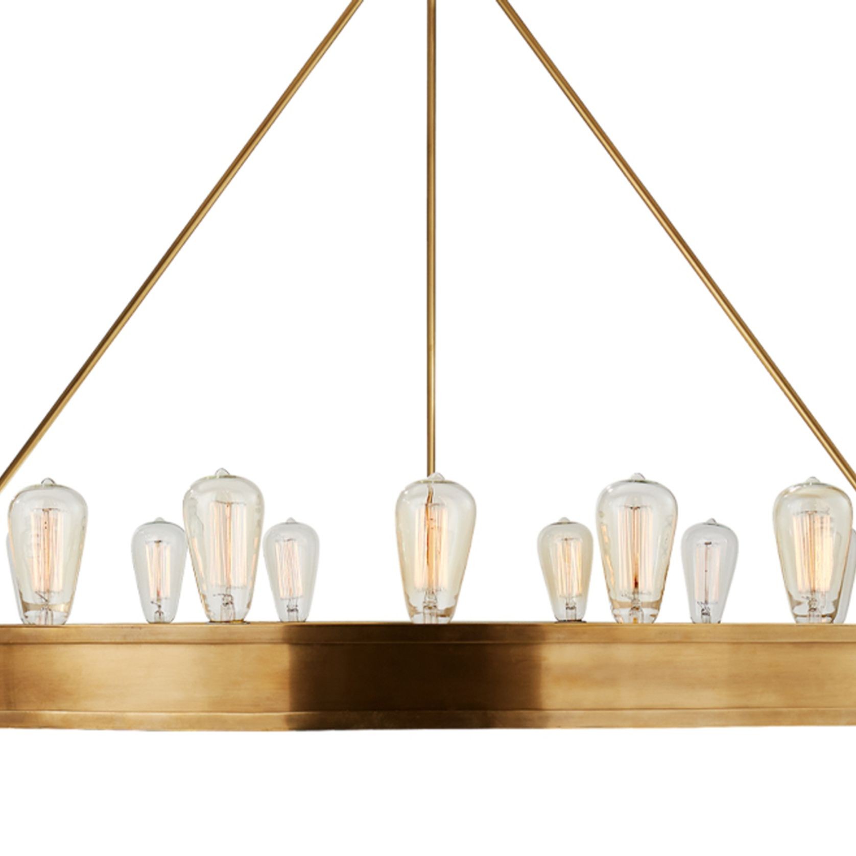 Roark 50″ Modular Ring Chandelier – Brass gallery detail image