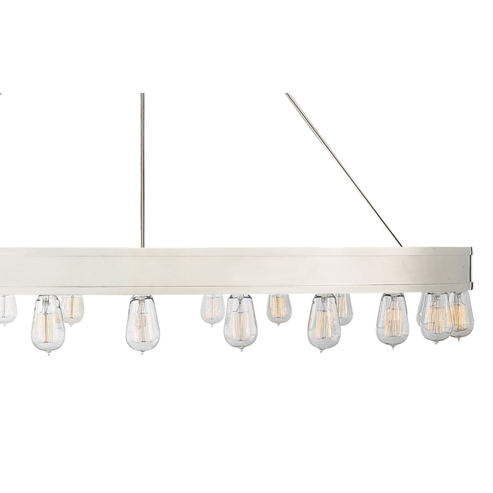 Roark 50″ Modular Ring Chandelier – Nickel gallery detail image