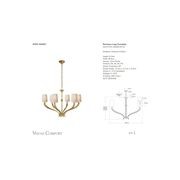 Visual Comfort E. F. Chapman Ruhlmann Large Chandelier gallery detail image