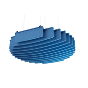 Suspended Sound Absorbent Light Panel Round Concave gallery detail image