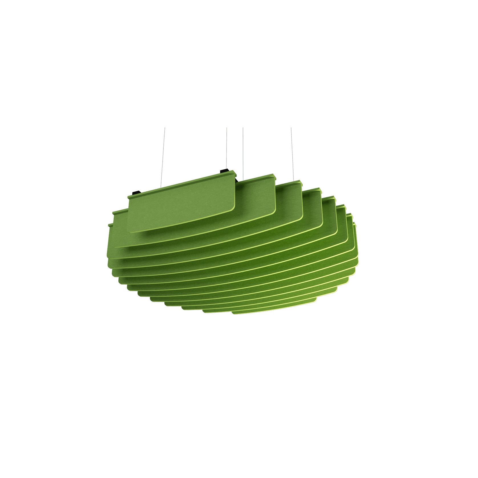 Suspended Sound Absorbent Light Panel Round Concave gallery detail image