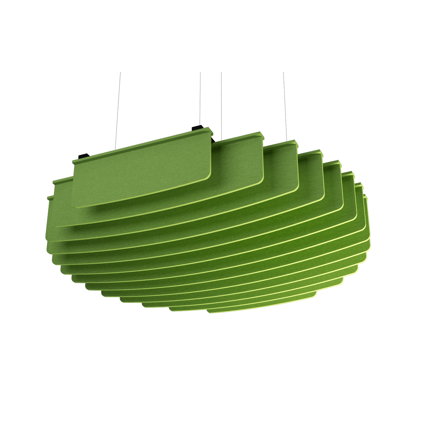 Suspended Sound Absorbent Light Panel Round Concave gallery detail image