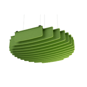 Suspended Sound Absorbent Light Panel Round Concave gallery detail image