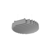 Suspended Sound Absorbent Light Panel Round Concave gallery detail image