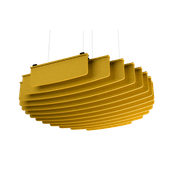 Suspended Sound Absorbent Light Panel Round Concave gallery detail image