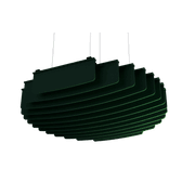 Suspended Sound Absorbent Light Panel Round Concave gallery detail image