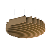 Suspended Sound Absorbent Light Panel Round Concave gallery detail image