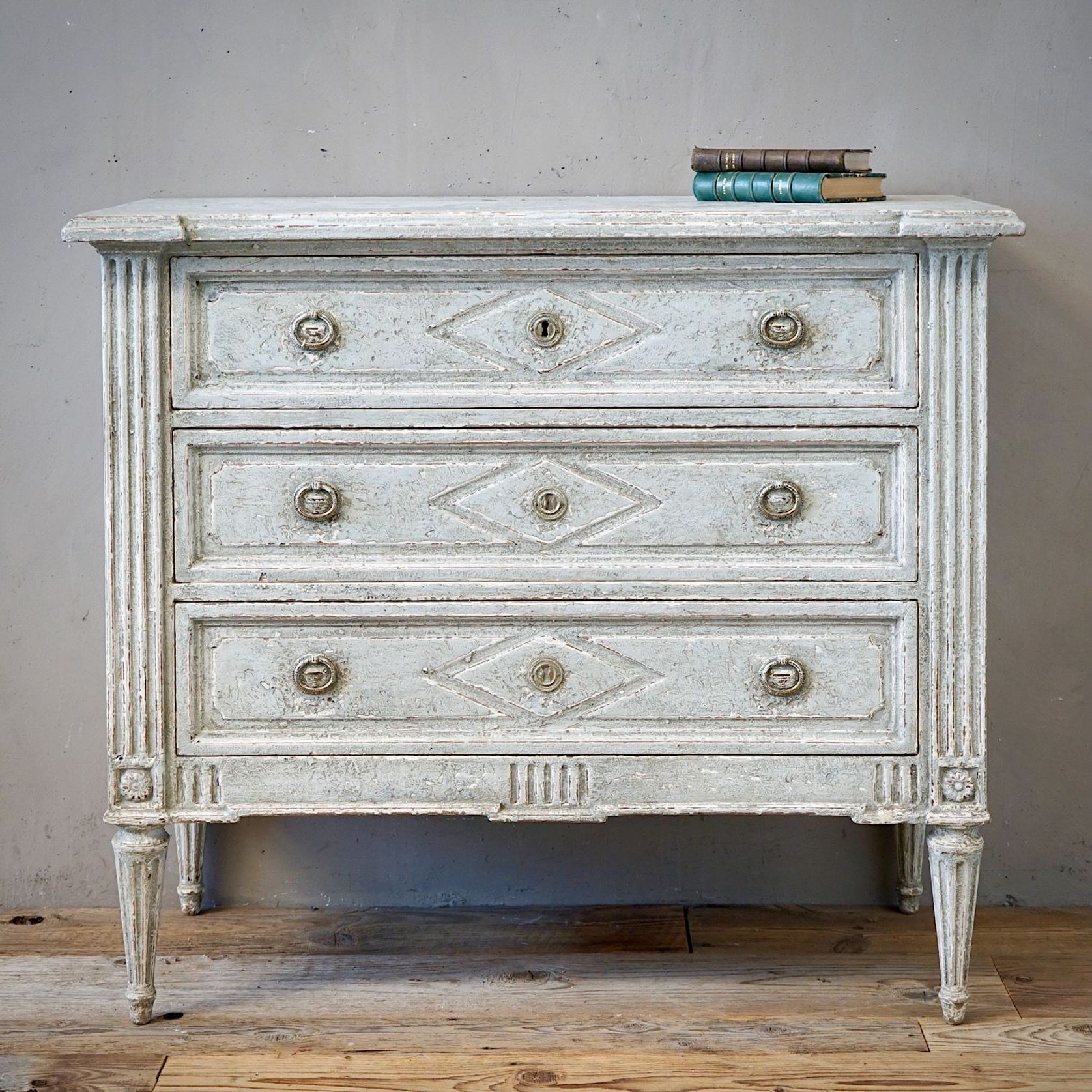 Antique French Directoire Painted Commode gallery detail image