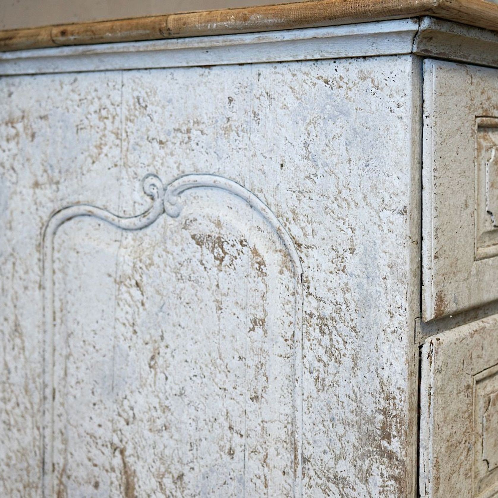Antique French Louis XV Painted Commode gallery detail image