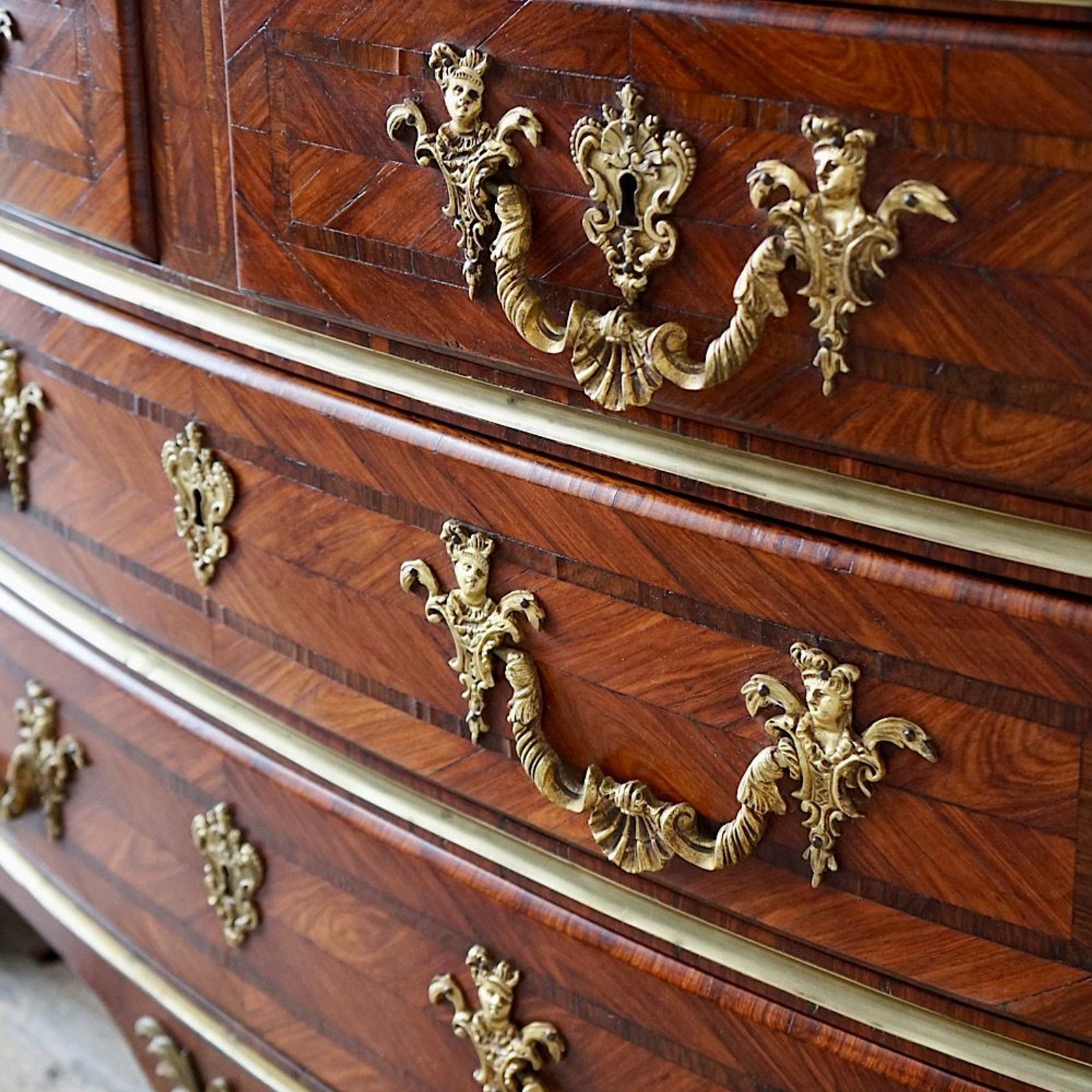 French Régence Marquetry Commode gallery detail image