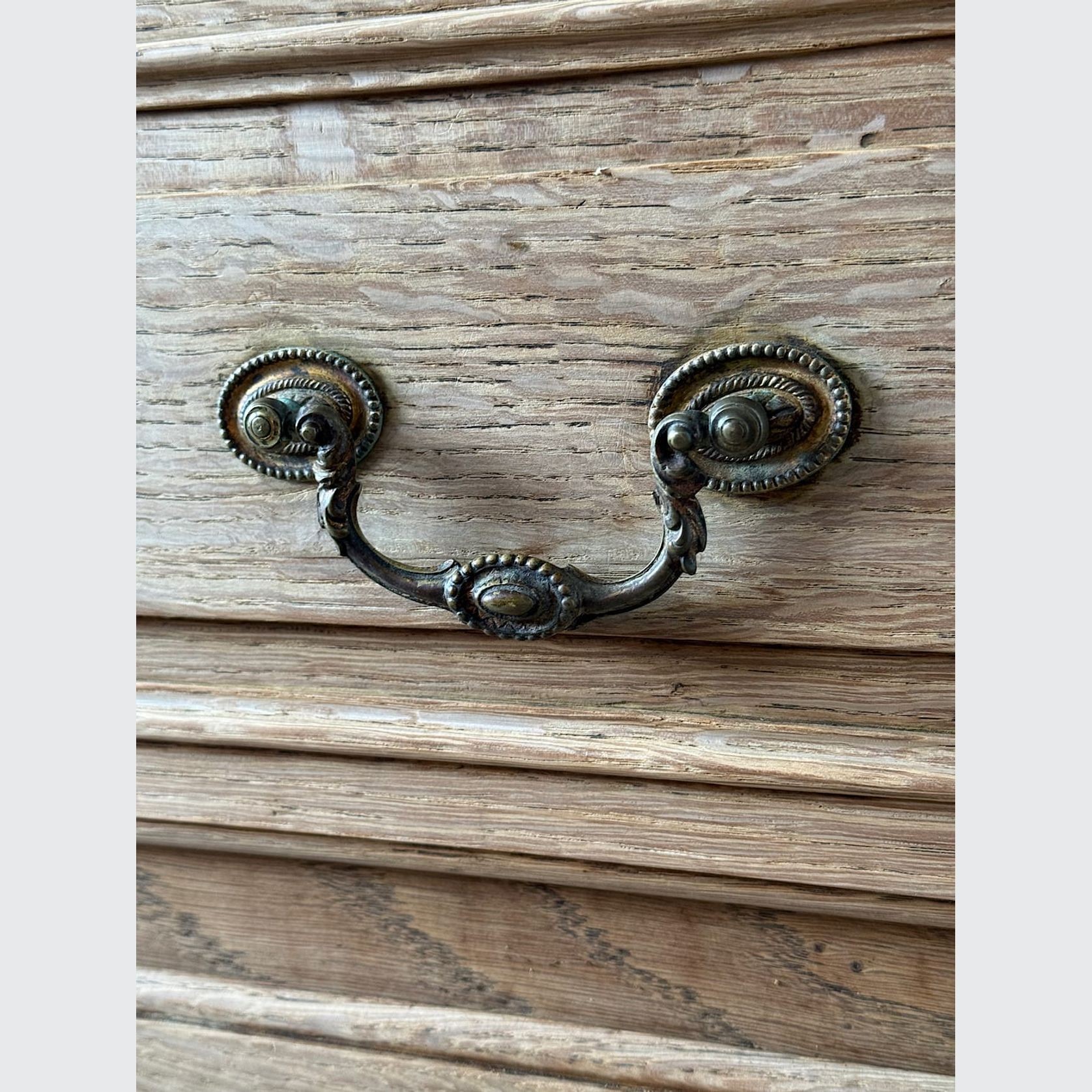 Antique French Bleached Oak Commode gallery detail image