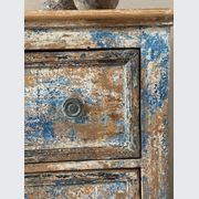 French Antique Provincial Painted Bank of Drawers gallery detail image
